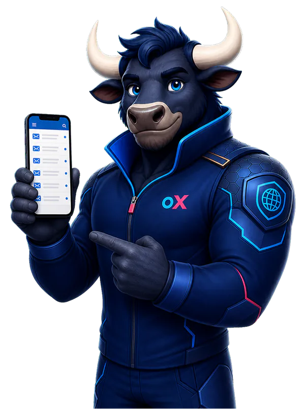 Knox presenting secure email hosting for your domain on a mobile device